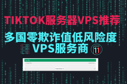 TikTok服务器vps推荐,多国零欺诈值低风险度vps服务商推荐!