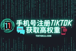 TikTok提高账号初始权重?手机号码注册!手机接码平台推荐