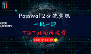 软路由Passwall2分流实现多手机多IP分流实现TikTok矩阵运营